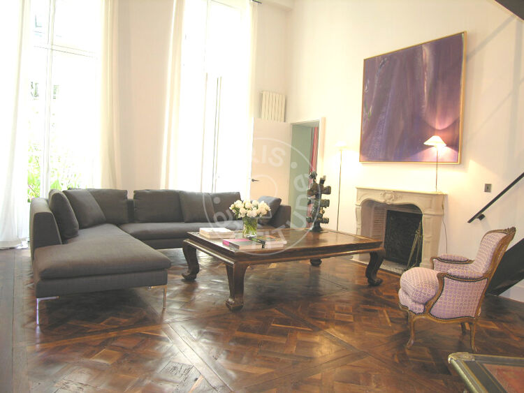 Living room - Furnished 2 bedrooms - Paris 75006 - 5095