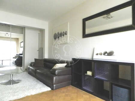 Sala Apartamento mobilado - 52m²  - 1 quarto - Jasmin / Mozart - Paris
