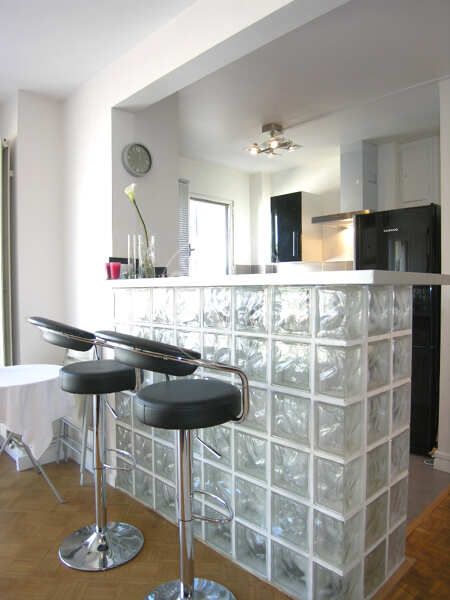 Cozinha Apartamento mobilado - 52m²  - 1 quarto - Jasmin / Mozart - Paris