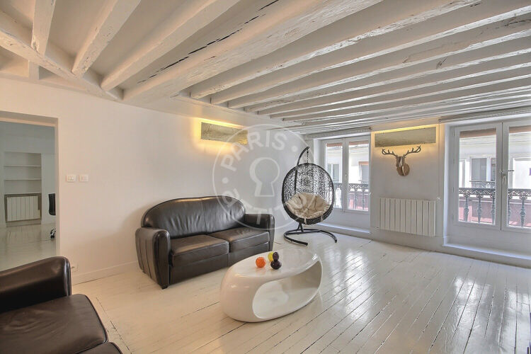 Salon - 1 chambre meublé - Paris 75002 - 5128