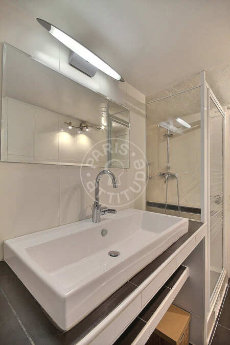 Bagno Appartamento arredato - 61m²  - 1 locale - Montorgueil - Parigi