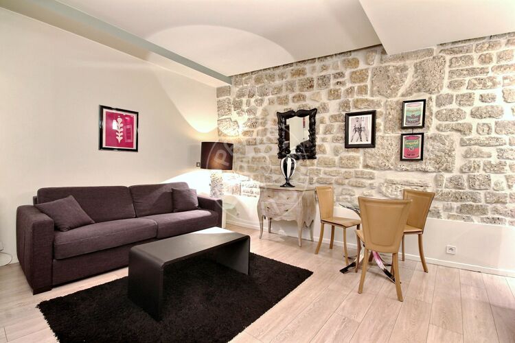 Salon - Studio meublé - Paris 75002 - 5164