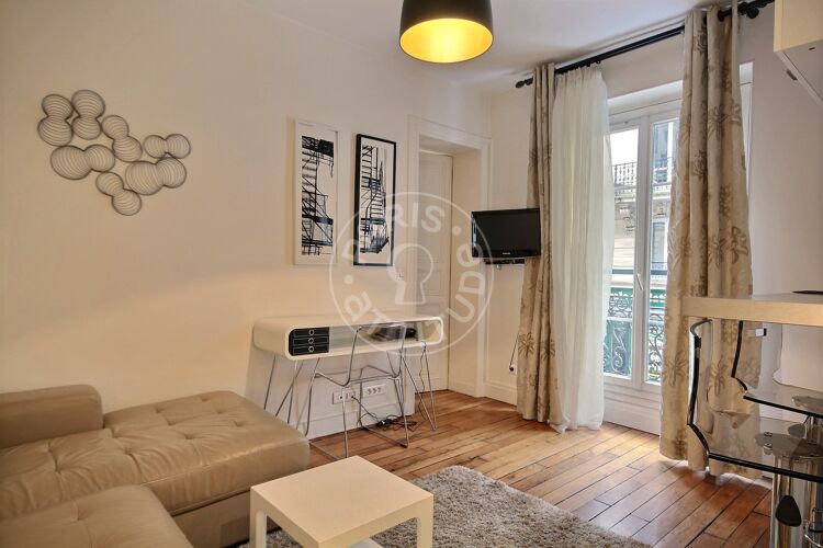 Living room - Furnished 1 bedroom - Paris 75011 - 5245