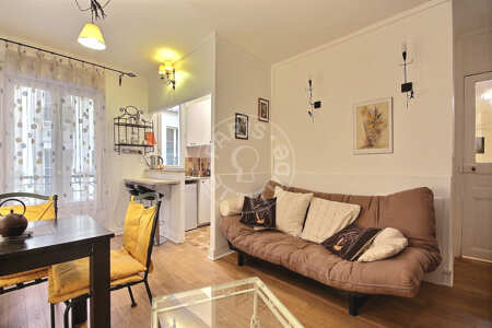 Wohnzimmer Möblierte wohnung - 40m²  - 1 Zimmer - Oberkampf - Paris