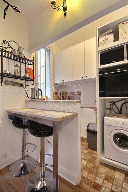 Küche Möblierte wohnung - 40m²  - 1 Zimmer - Oberkampf - Paris