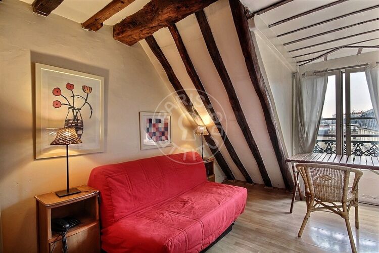 Living room - Furnished studio - Paris 75003 - 534
