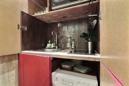 Kitchen Furnished studio - 39m²  - Porte Dauphine - Paris