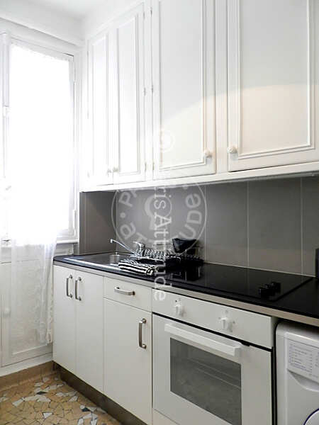 Cozinha Apartamento mobilado - 90m²  - 2 quartos - République - Paris
