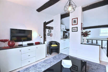 Salón Dúplex amueblado - 37m²  - 1 dormitorio - Châtelet - París