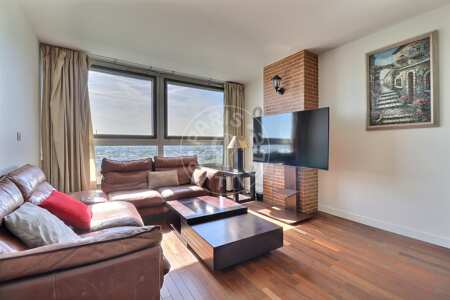 Living room Furnished apartment - 85m²  - 2 bedrooms - Puteaux