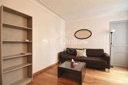 Sala Apartamento mobilado - 32m²  - 1 quarto - Jules Joffrin - Mairie du 18ème - Paris