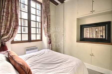 Chambre Appartement meublé - 35m²  - 1 chambre - Ile Saint-Louis - Paris