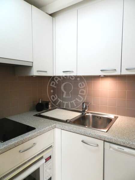 Cuisine Appartement meublé - 28m²  - 1 chambre - Montorgueil - Paris