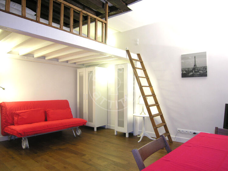 Salon - Studio meublé - Paris 75003 - 5487