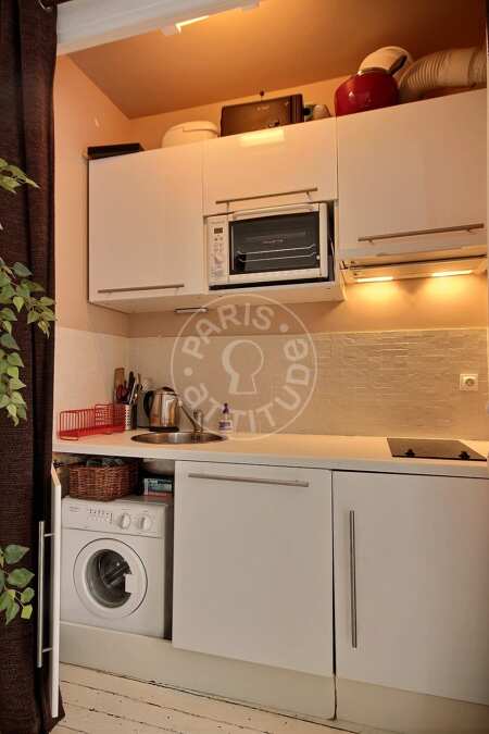 Cucina Monolocale arredato - 30m²  - Ile Saint-Louis - Parigi