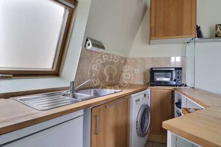 Kitchen Furnished apartment - 27m²  - 1 bedroom - Arc de Triomphe - Paris