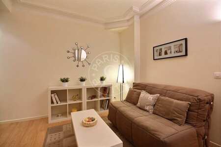 Wohnzimmer Möblierte wohnung - 38m²  - 1 Zimmer - Jules Joffrin - Mairie du 18ème - Paris