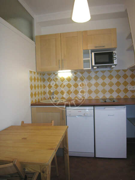 Cocina Piso amueblado - 30m²  - 1 dormitorio - Les Gobelins - París