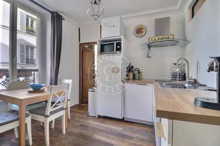 Cocina Piso amueblado - 63m²  - 2 dormitorios - Poissonnière - París