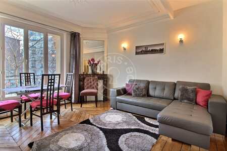 Wohnzimmer Möblierte wohnung - 40m²  - 1 Zimmer - Auteuil - Paris