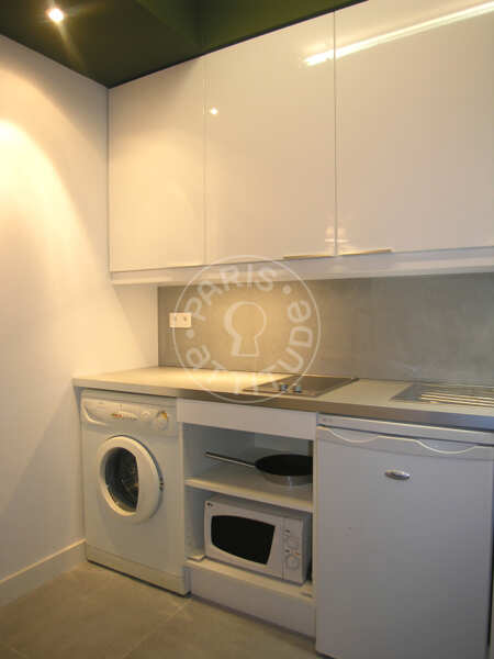 Cuisine Studio meublé - 23m²  - Saint-Paul - Paris