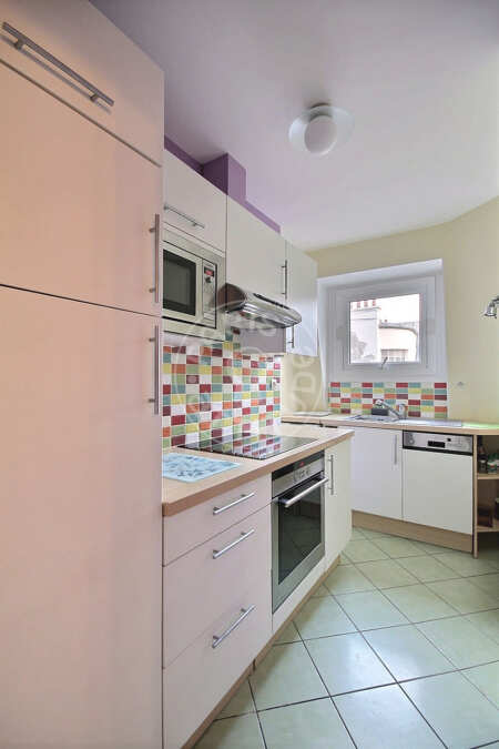 Cozinha Apartamento mobilado - 44m² - 1 quarto - Commerce - Paris