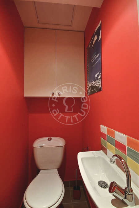 WC Apartamento mobilado - 44m² - 1 quarto - Commerce - Paris