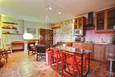 Kitchen Furnished apartment - 38m²  - 1 bedroom - Sacré-Cœur - Paris