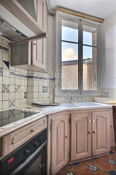 Küche Möblierte wohnung - 94m²  - 2 Zimmer - Tour Eiffel - Paris