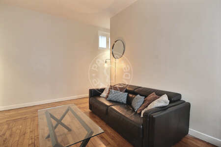 Salon Appartement meublé - 52m²  - 1 chambre - Rue de la Pompe - Paris