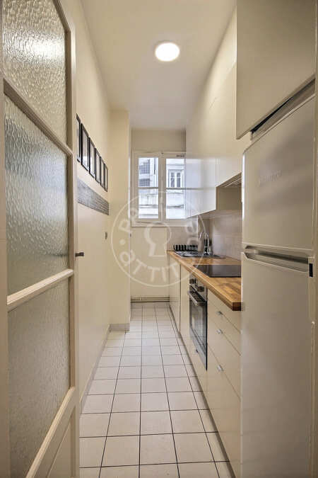 Cuisine Appartement meublé - 52m²  - 1 chambre - Rue de la Pompe - Paris