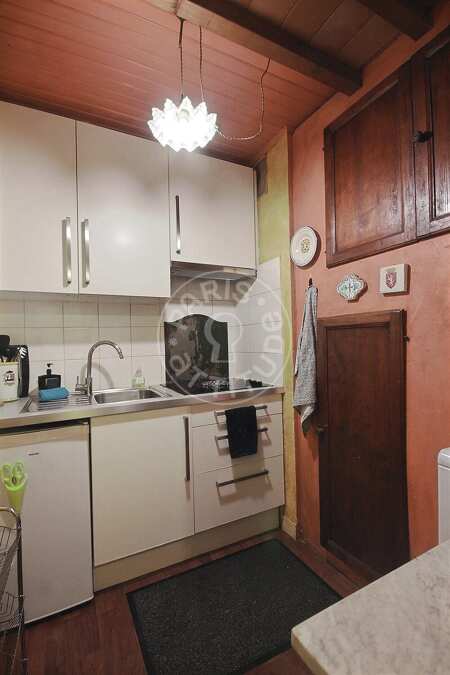 Cocina Piso amueblado - 40m²  - 1 dormitorio - Poissonnière - París