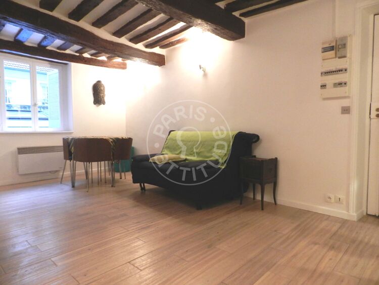Living room - Furnished studio - Paris 75003 - 5768