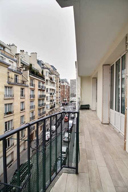Balcony Furnished apartment - 74m²  - 2 bedrooms - Mirabeau - Paris
