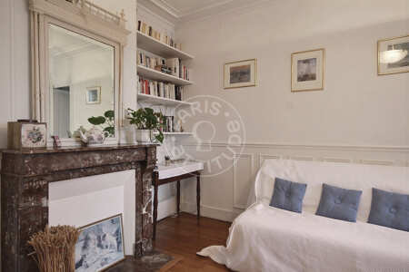 Living room Furnished apartment - 40m²  - 1 bedroom - Montmartre / Place des Abbesses - Paris