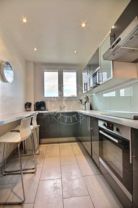 Küche Möblierte wohnung - 60m²  - 1 Zimmer - Porte de Clichy - Paris