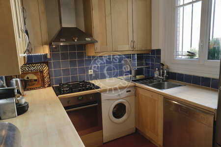 Kitchen Furnished apartment - 70m²  - 2 bedrooms - Auteuil - Paris