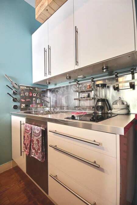 Cuisine Appartement meublé - 33m²  - 1 chambre - Trocadéro - Paris