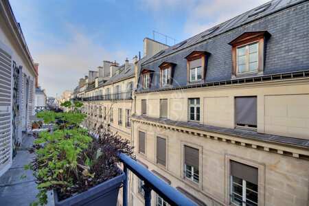 Balcon Appartement meublé - 42m²  - 1 chambre - Bourse - Paris