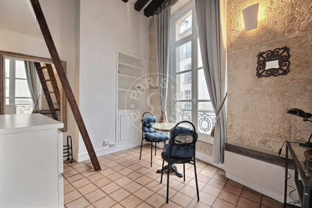 Salón Estudio amueblado - 16m²  - Saint-Germain - París