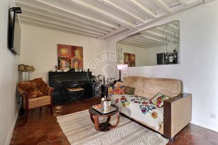 Wohnzimmer Möblierte wohnung - 65m²  - 2 Zimmer - Place des Vosges - Paris