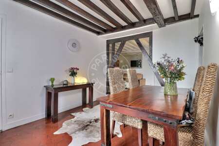 Esszimmer Möblierte wohnung - 65m²  - 2 Zimmer - Place des Vosges - Paris