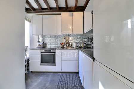 Küche Möblierte wohnung - 65m²  - 2 Zimmer - Place des Vosges - Paris