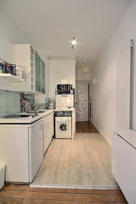 Cozinha Apartamento mobilado - 37m²  - 1 quarto - Neuilly-sur-Seine