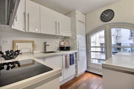 Küche Möblierte wohnung - 60m²  - 1 Zimmer - Pyramides / Palais Royal - Paris