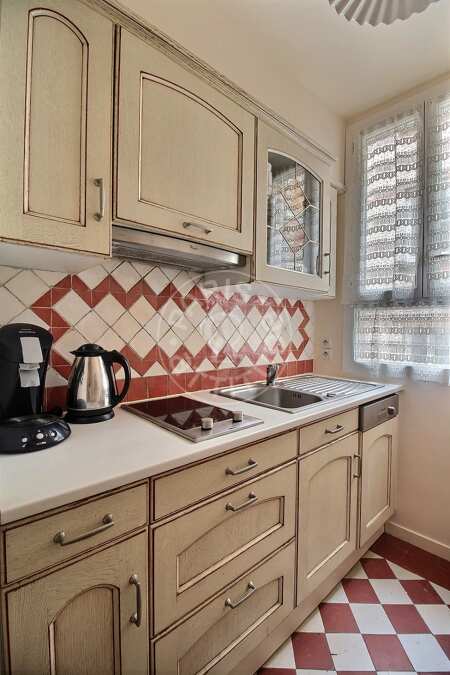 Cozinha Apartamento mobilado - 52m²  - 1 quarto - Bir-Hakeim - Paris