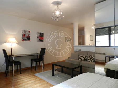 Living room Furnished studio - 35m²  - Denfert Rochereau - Paris