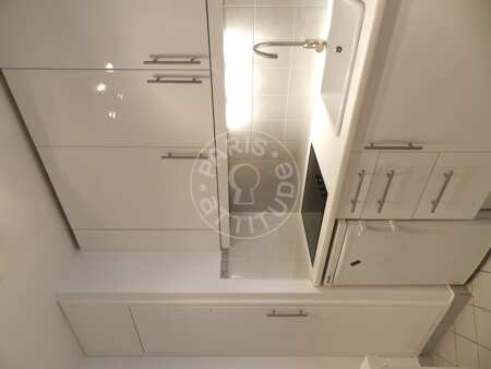 Kitchen Furnished studio - 35m²  - Denfert Rochereau - Paris