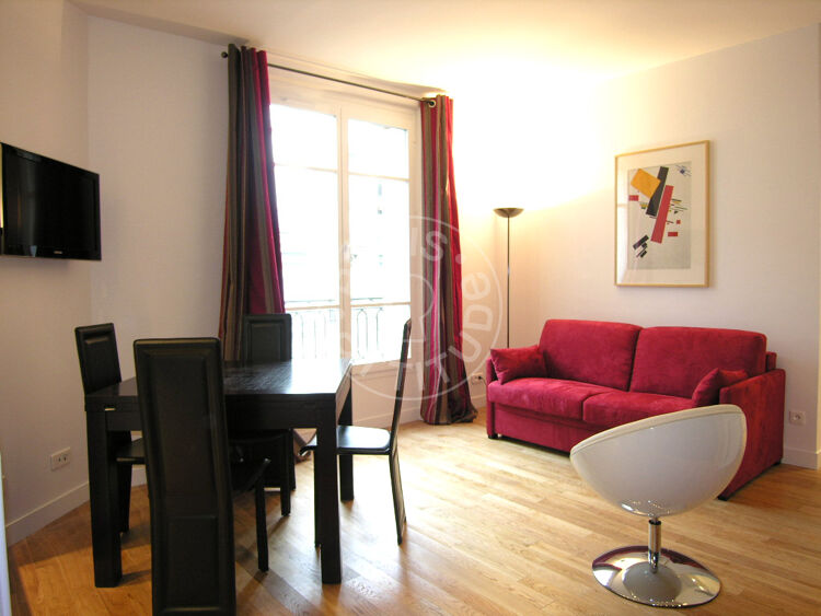 Living room - Furnished 2 bedrooms - Paris 75007 - 6159