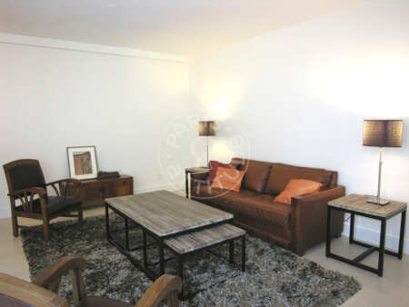 Living room Furnished apartment - 46m²  - 1 bedroom - Bourse - Paris